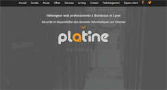 Desktop Screenshot of platine.com