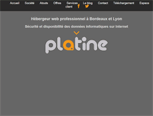 Tablet Screenshot of platine.com